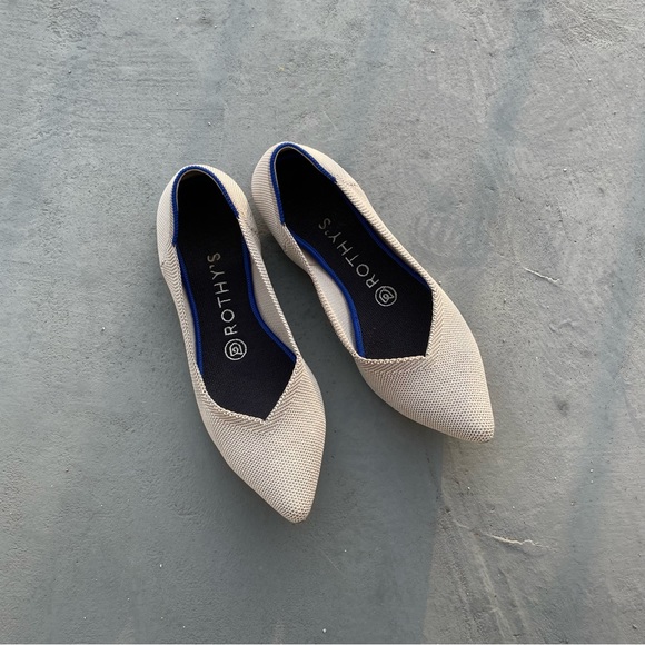 🚫SOLD | Rothy’s 7 // The Point / Retired Flax Birdseye - Picture 3 of 5